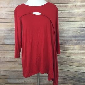 NWT Red Pebble and Stone top